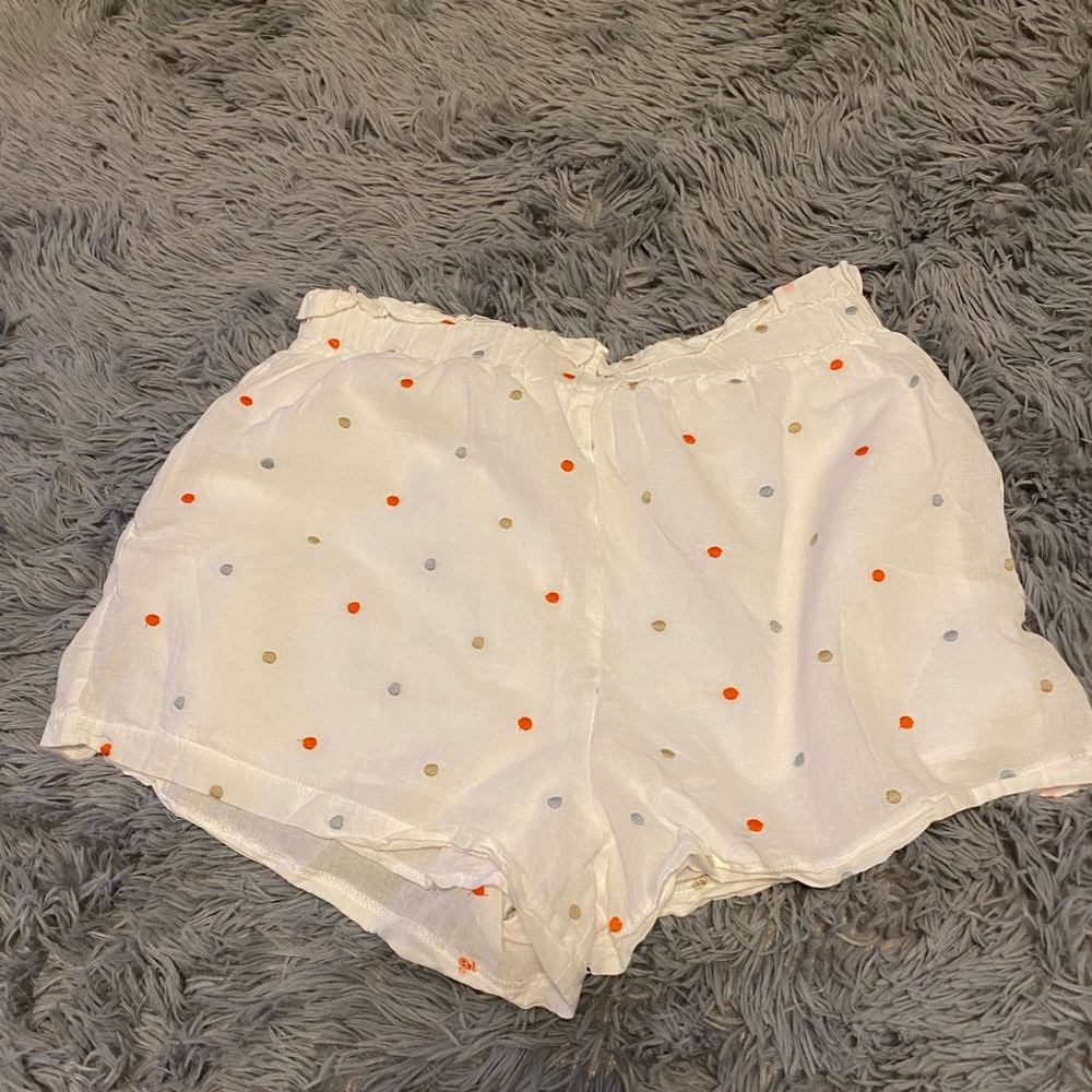 White Polka Dot Women's Shorts